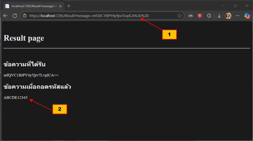 รันโปรแกรมจะเห็นเว็บบราวเซอร์เปิด
