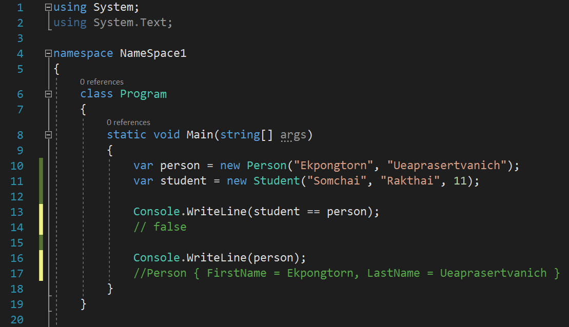 ตัวอย่าง code การสร้าง record type