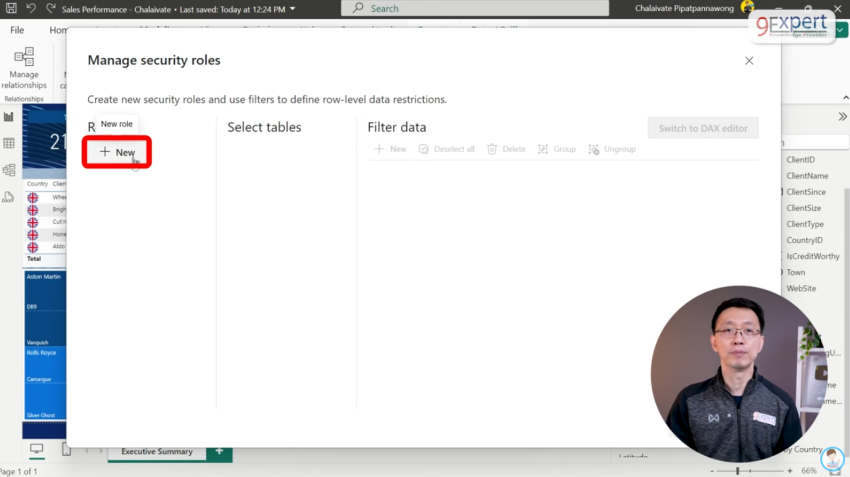 เลือกคำว่า New