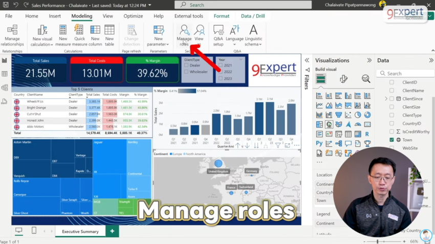 การเพิ่ม Role ใน RLS